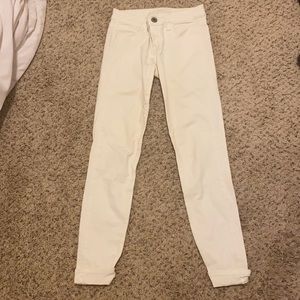 Size 0 AEagle white jeggings